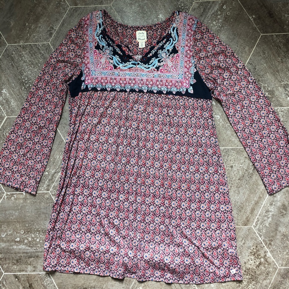 Lucky brand long sleeve dress